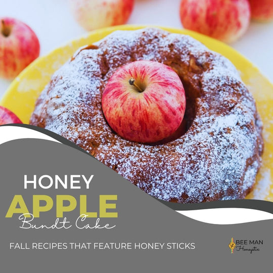 Fall Recipes That Feature Honey Sticks- Honey Apple Bundt Cake