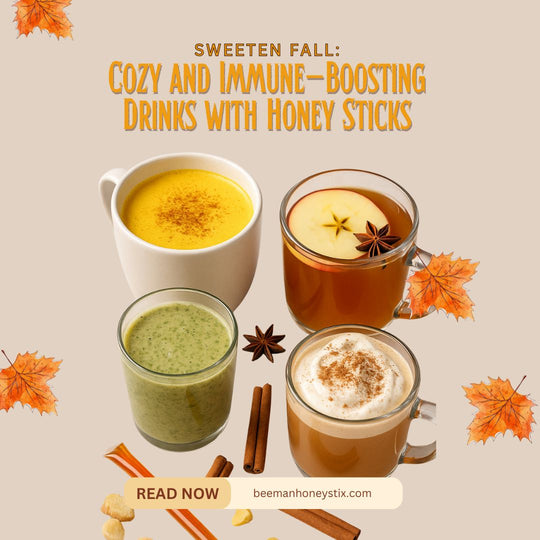 Sweeten Fall: Cozy and Immune-Boosting Drinks with Honey Sticks